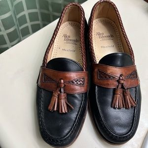 Allen Edmonds Maxfirld Loafers Blk Leather Tassel Slip On 8 1/2 D Mens